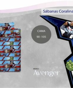 Juego Sábanas Coralina Avengers