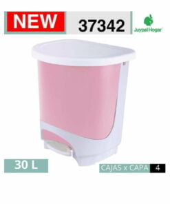 cubo-basura-30 litros rosa