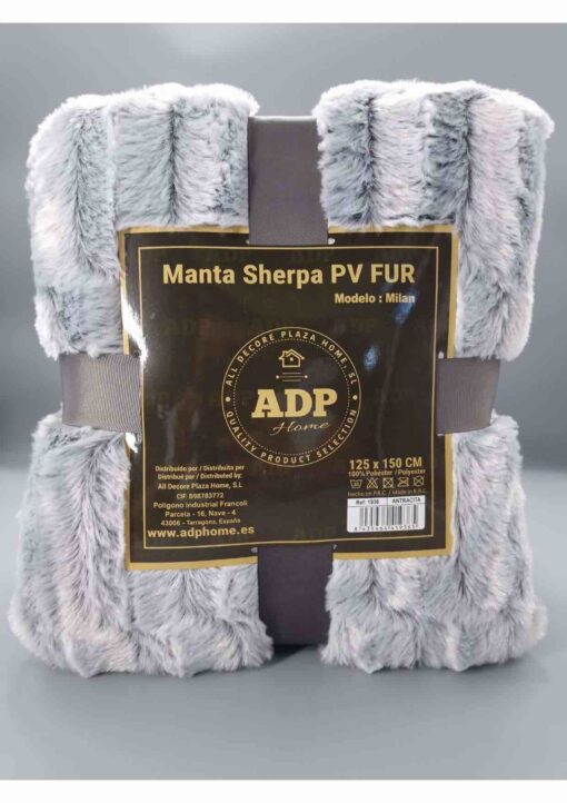 Manta Sherpa Milán Antracita