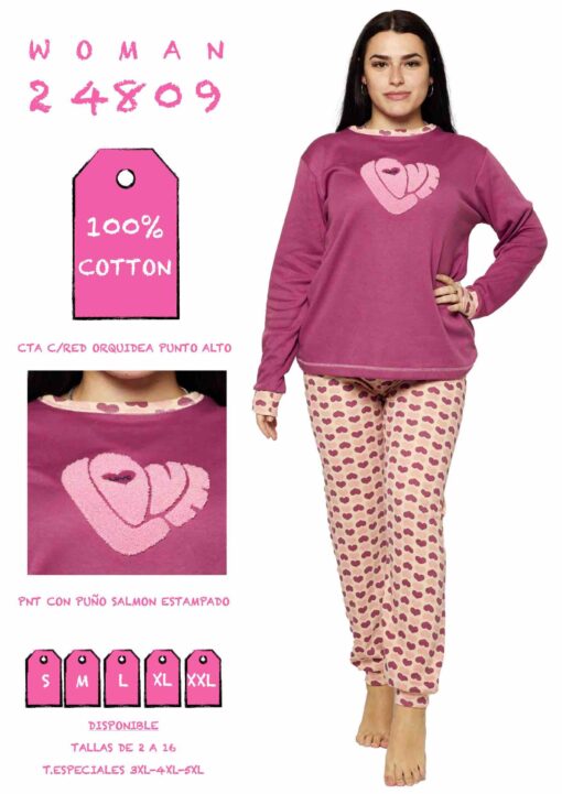 Pijama Mujer 24809 Algodón 100%