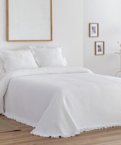 colcha jacquard noa blanco