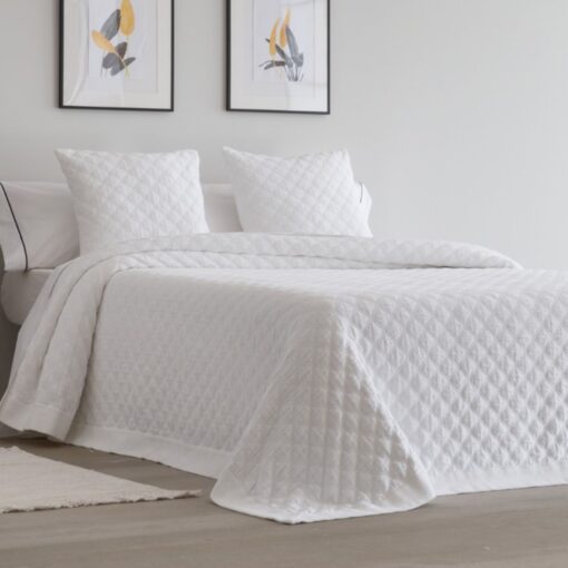 Colcha Jacquard Relax Blanco