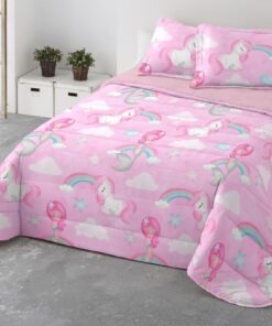 colcha bouti sirena rosa miracle home