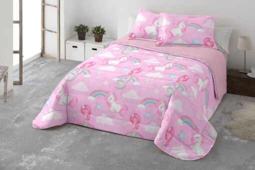 colcha bouti sirena rosa miracle home